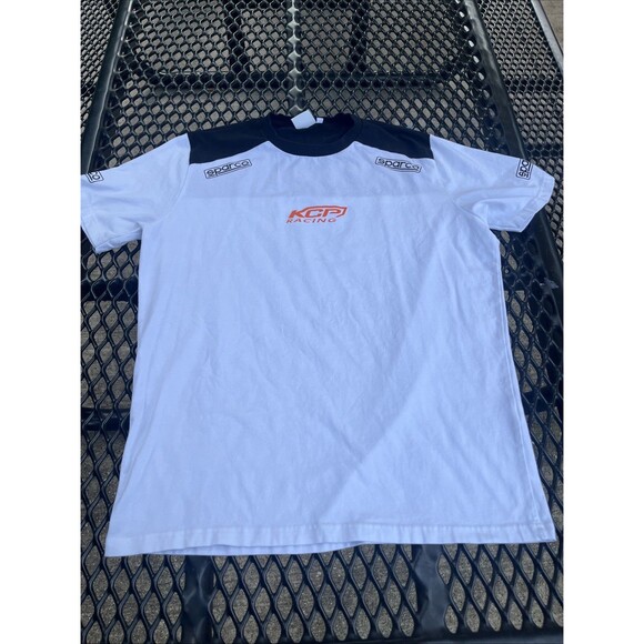 Sparco KCP Racing Logo Men's Black/Red Soft Fabric T-Shirt Size Large - Picture 4 of 13